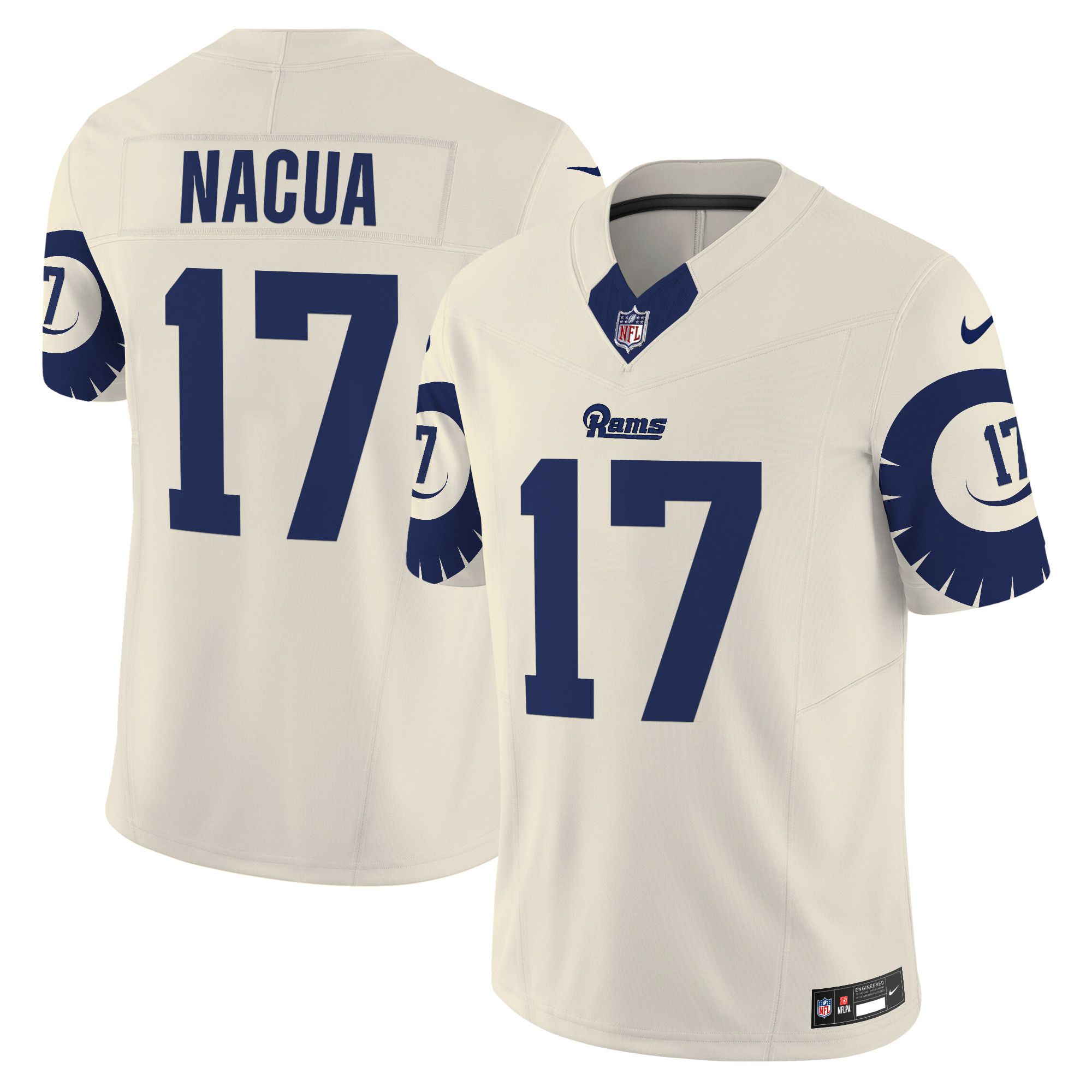 Men Los Angeles Rams #17 Nacua Cream 2024 Nike Special Vapor Limited NFL Jersey->indianapolis colts->NFL Jersey